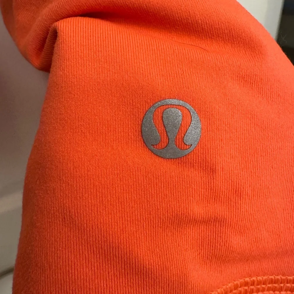 Lululemon Race With Grace 1/2 Zip Pullover *size 8 orange*